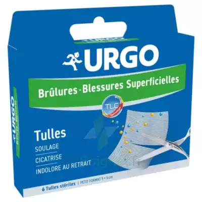 Urgo Brûlures - Blessures Superficielles Tulles Petit Format 5x5cm B/6 à Saverne